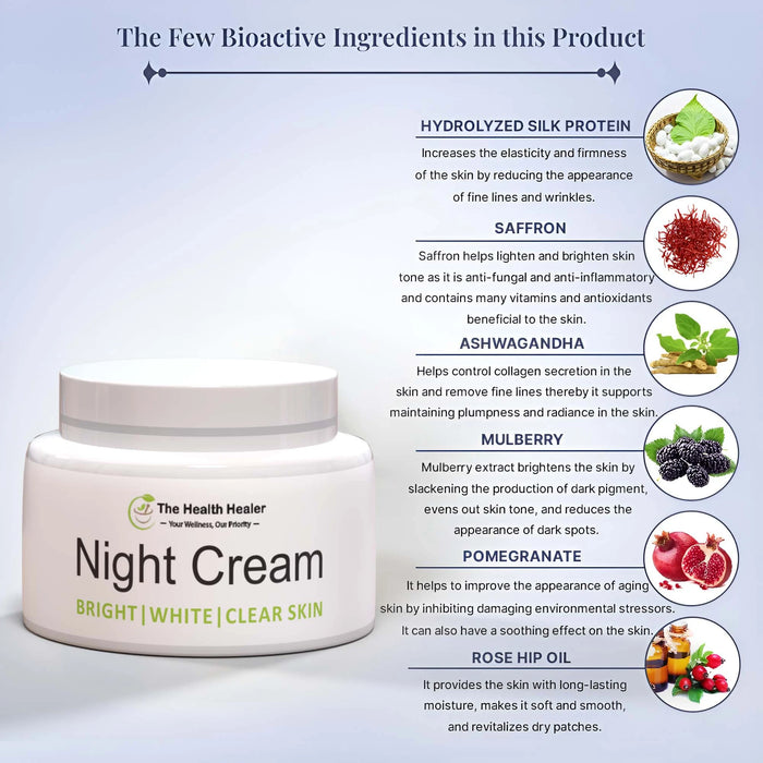 Premium Night Cream for Glowing Skin | 100% Natural night cream