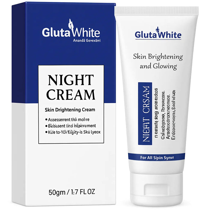 Gluta White Night Cream | 50ml | Advanced Brightening & Anti‑Aging Formula