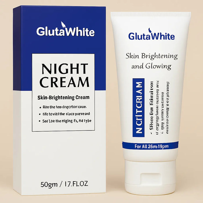 Gluta White Night Cream | 50ml | Advanced Brightening & Anti‑Aging Formula